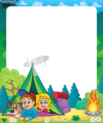 Image of Camping theme frame 2