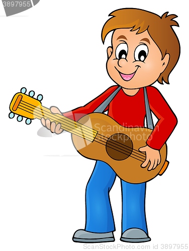 Image of Boy guitar player theme image 1