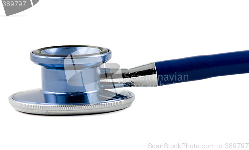 Image of Blue Stethoscope isolated on white