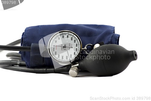 Image of Device used to check the blood-pressure isolated on white