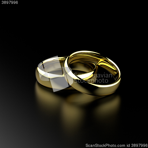 Image of Gold wedding rings