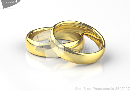 Image of Gold wedding rings