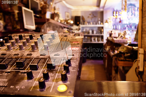 Image of Music control center or deck in a retail store