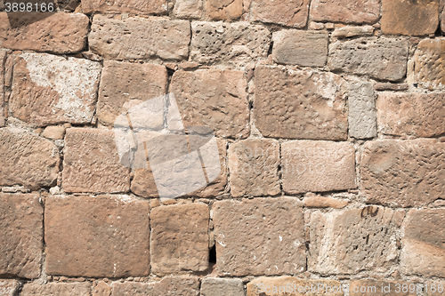 Image of red sand stone wall