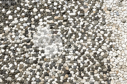 Image of black and white rough stones