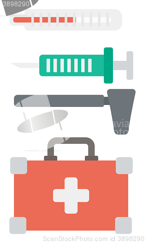 Image of Various medical equipment.