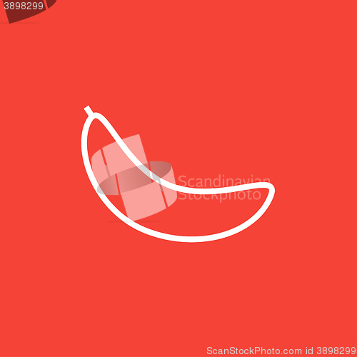 Image of Banana line icon.