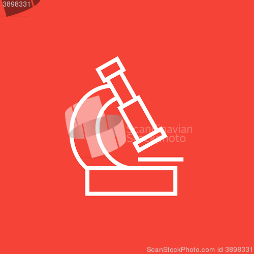 Image of Microscope line icon.