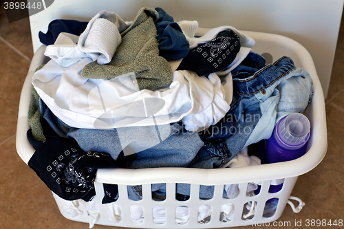 Image of full laundry basket