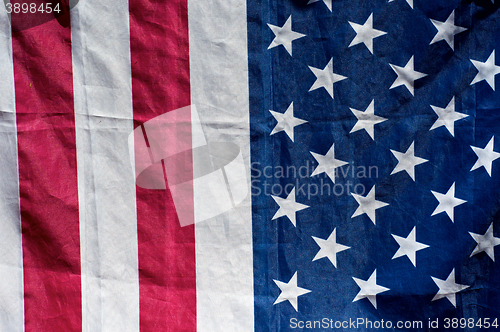 Image of close up american flag