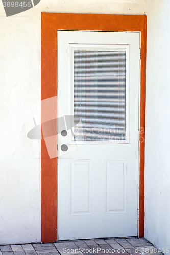 Image of closed house door exterior