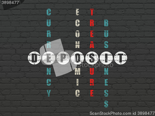 Image of Banking concept: Deposit in Crossword Puzzle