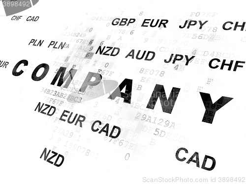 Image of Finance concept: Company on Digital background