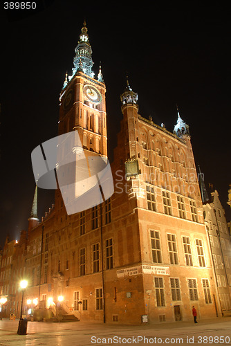 Image of Gdansk at night