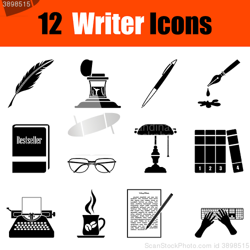 Image of Set of writer icons