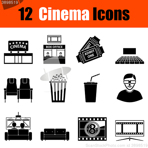 Image of Set of cinema icons