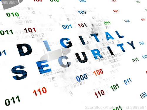 Image of Security concept: Digital Security on Digital background