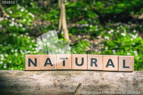 Image of Sign with the word natural