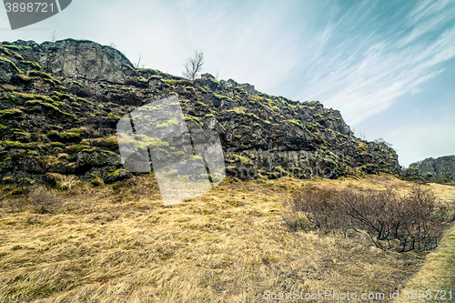 Image of Thingvellir national park in cloudy weather