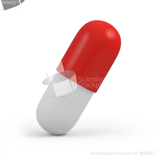 Image of White and red pill 