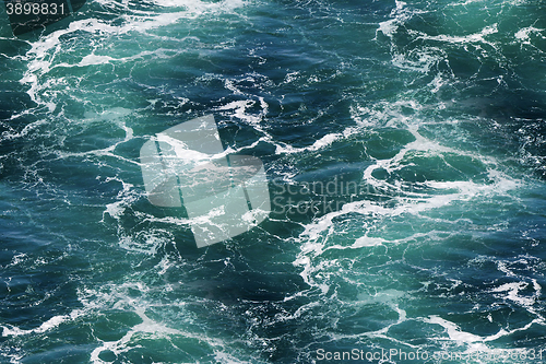 Image of Seawater with sea foam as seamless background