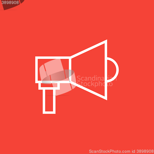 Image of Mmegaphone line icon 