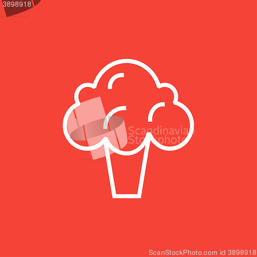 Image of Broccoli line icon.