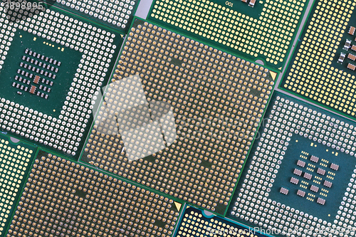 Image of computer chip texture 