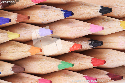 Image of color pencils details