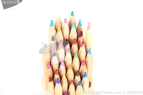 Image of color pencils details