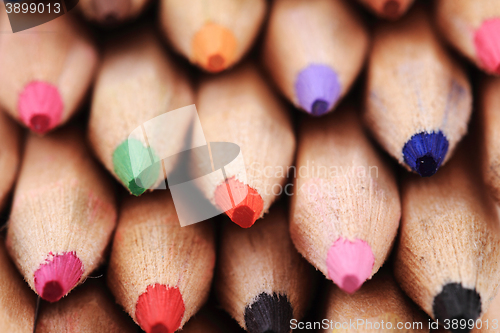 Image of color pencils details
