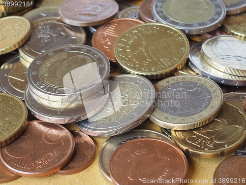 Image of Many Euro coins