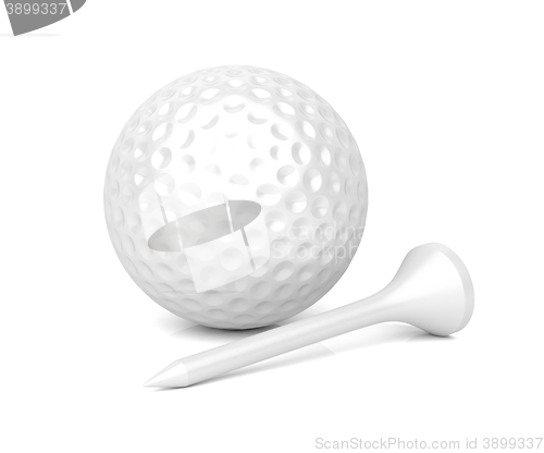 Image of Tee and golf ball