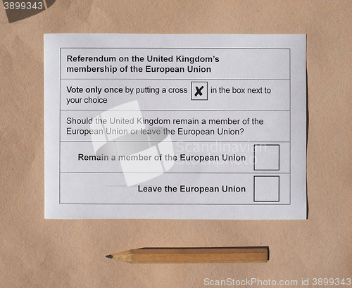 Image of Brexit referendum in UK