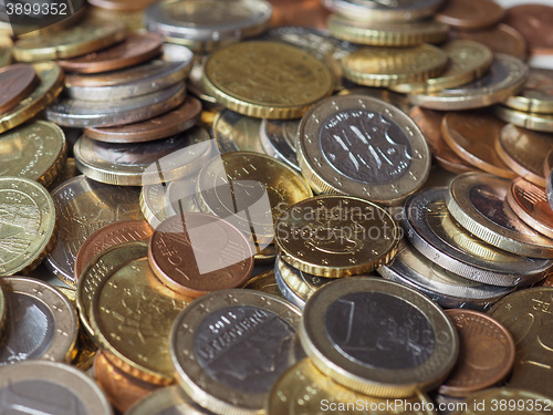 Image of Many Euro coins