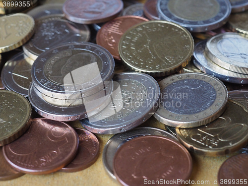 Image of Many Euro coins