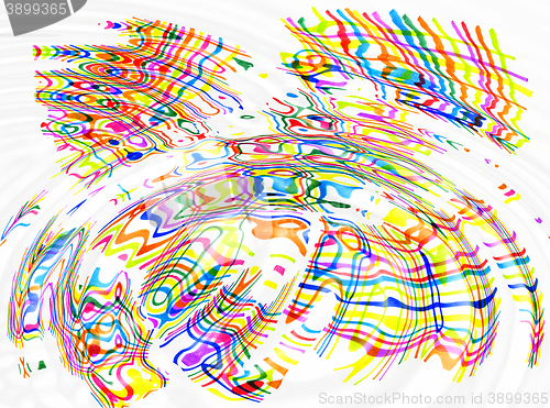 Image of Abstract color spots and lines ripples background