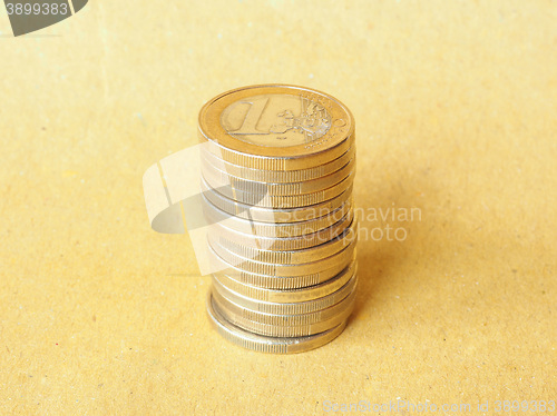 Image of Euro coins pile