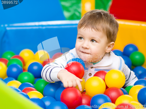 Image of Little boy on playground