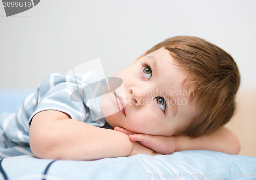 Image of Portrait of a cute little boy