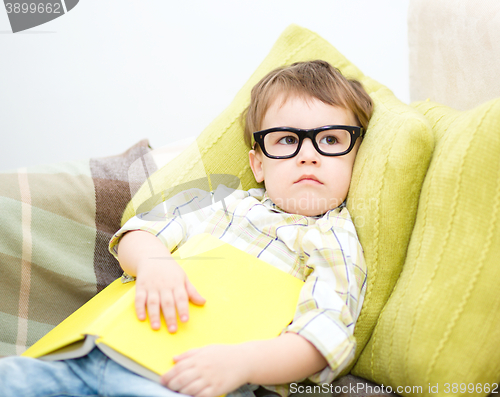 Image of Little child with book