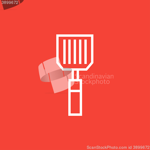 Image of Kitchen spatula line icon.