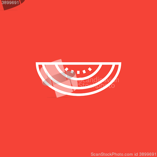 Image of Melon line icon.