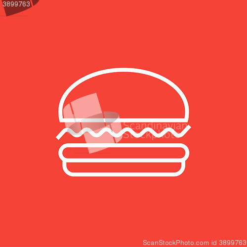 Image of Hamburger line icon.