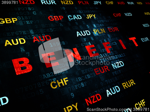 Image of Business concept: Benefit on Digital background