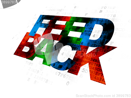Image of Business concept: Feedback on Digital background