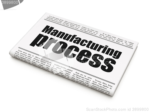 Image of Industry concept: newspaper headline Manufacturing Process