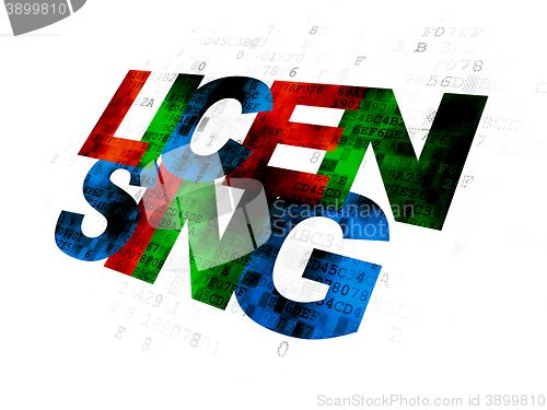 Image of Law concept: Licensing on Digital background