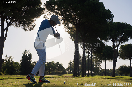 Image of golf player hitting shot