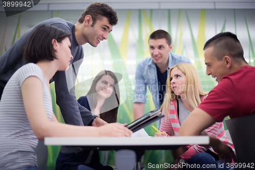 Image of students group study